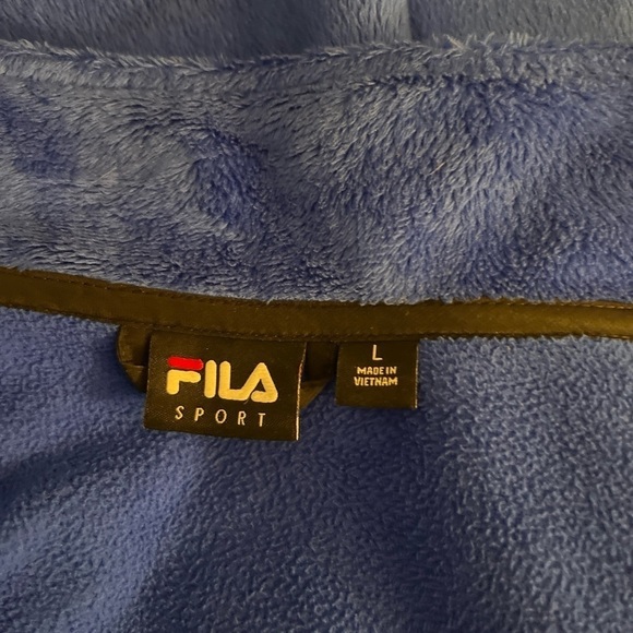 Fila blue and black fleece jacket NWOT size large - Picture 3 of 5